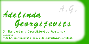 adelinda georgijevits business card